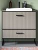 Waschbeckenunterschrank mit Waschbecken Scana in sand 80 cm Bild 2