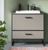 Waschbeckenunterschrank mit Waschbecken Scana in sand 80 cm Bild 4