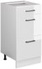 Küchenfront R-Line Weiß Hochglanz 39.6 x 70.4 cm Möbelfront für den Schubladenunterschrank Vicco Bild 5