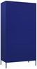 vidaXL Kleiderschrank, Stahl, Marineblau, 90 x 50 x 180 cm Bild 5
