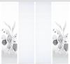 HOME WOHNIDEEN Schiebegardine 84096 ABANIO Schiebegardine rec. Polyester, 245x60 cm, halbtransparent (4 St), Paneelwagen, transparent, Polyester (recycelt) Polyester Bild 2