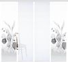 HOME WOHNIDEEN Schiebegardine 84096 ABANIO Schiebegardine rec. Polyester, 245x60 cm, halbtransparent (4 St), Paneelwagen, transparent, Polyester (recycelt) Polyester Bild 3