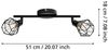 Eglo 32766 Spotleuchte LED ZAPATA 1 G9 2X3W Stahl schwarz, Glas amber L:36cm B:6,5cm Bild 4