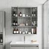 vidaXL Badezimmerspiegelschrank Graues Sonoma 60 x 14.5 x 70 cm 889188 Bild 4