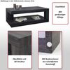 Couchtisch HWC-A32, 3D-Struktur FSC 40 x 110 x 60 cm ~ sanremo Eicheoptik Bild 2