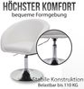 6er-Set Esszimmerstuhl HWC-F19, Küchenstuhl Drehstuhl Loungesessel, drehbar höhenverstellbar ~ Stoff/Textil creme-weiß Bild 3