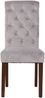 2er Set Esszimmerstühle WALES Samt - 98x45x63cm, grau, Holz Gestell Stühle Esszimmerstühle Stuhl Esszimmer Esstisch Stühle Küchenstuhl Bild 3