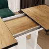Esstisch Fenaro Goldkraft Eiche/Weiß 120 x 80 cm 2 Teile Vicco Bild 4