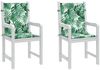 vidaXL Rückenstützkissen Blatt 2 pcs Blattmuster 100 x 50 x 3 cm 361310 Bild 3