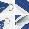 vidaXL Sonnensegel Blau und Weiß 7 x 6 m 100 % Polyester Oxford 42031109 Bild 4