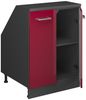 Dachschrägenschrank Rion Rot Hochglanz 60 x 81.6 cm mit 2 Türen, Schrankkorpus 60 cm Tiefe Vicco Bild 4
