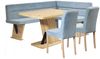 Home affaire Eckbankgruppe Laros Sitzgruppe, Eckbank, Stühle, Tisch, (Set, 4tlg Set), perfekt für Küche, Esszimmer, Wohnzimmer, Bestseller Bild 2