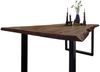 Esstisch Baumkante Massiv Akazie nussbaum 180 x 90 schwarz NIAH 61841657 Bild 2