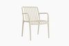 KAWOLA Gartenstuhl MIAVA Outdoor stapelbar Kunststoff cremefarben 81 x 57 x 56 cm Bild 3