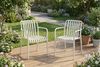KAWOLA Gartenstuhl MIAVA Outdoor stapelbar Kunststoff cremefarben 81 x 57 x 56 cm Bild 5