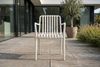KAWOLA Gartenstuhl MIAVA Outdoor stapelbar Kunststoff cremefarben 81 x 57 x 56 cm Bild 2