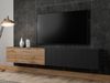 TV-Lowboard Cholon 200 (Farbe: Schwarz / Schwarz + Wotan Eiche) Bild 2