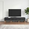 vidaXL TV-Schränk Schwarz 147 x 34,5 x 30 cm Holzwerkstoff 894246 Bild 4