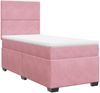 vidaXL Boxspringbett mit Matratze Rosa 80x200 cm Samt 3293061 Bild 5