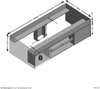 FMD Möbel - CARLO 1 - Bettanlage mit Stauraum - melaminharzbeschichtete Spanplatte - Eiche Nb - 203,5 x 58,5 x 95,5cm Bild 5