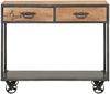 vidaXL Konsolentisch 90x35x74 cm Altholz Massiv 323516 Bild 3