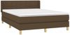 Boxspringbett mit Matratze Stoff Dunkelbraun 140x200 cm Bild 3