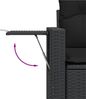 vidaXL 10-tlg. Garten-Sofagarnitur mit Kissen Schwarz Poly Rattan 3220704 Bild 5