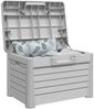 vidaXL Outdoor-Kissenbox Grau 73x50,5x46,5 cm Polypropylen 366601 Bild 4