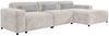 AX LIVING Couch Beige L Form Jughlio, 331 cm breit, modern & geräumig Bild 2