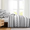Bettwäsche Set 200x220 Grau Boho Muster Mikrofaser Weich Bügelfrei Bild 3