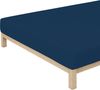 Schlafgut Spannbettlaken Premium, Gummizug: rundum, (1 Stück), Mako-Zwirn-Jersey, Blue Deep, L 140x200 cm - 160x220 cm Bild 3