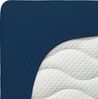 Schlafgut Spannbettlaken Premium, Gummizug: rundum, (1 Stück), Mako-Zwirn-Jersey, Blue Deep, L 140x200 cm - 160x220 cm Bild 4