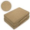 Frottee Spannbettlaken Premium Marke Doppelpack 90 - 100 x 200 cm Sand Bild 2