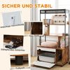 Katzenklo Schrank versteckt mit Regal Kratzbaum Anti-Kipp Möbel Katzentoilette Ablage Bild 4