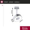 Paulmann 955. 93 URail LED Schienenspot Circle 180lm 5W 4000K dimmbar 230V Chrom matt Bild 2