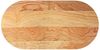 vidaXL Tischplatte Hellbraun 120x60x4 cm Massivholz Eiche Oval 4009075 Bild 2