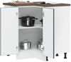 vidaXL Küchen-Eckunterschrank Porto Schwarz Holzwerkstoff 853988 Bild 3