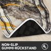 HOMELUX Badematte Teppich Läufer Badematte Teppichläufer Kurzflor Badteppich, Höhe 18 mm, Rutschfester Gummi, lichtecht, schallschluckend, ruschsicher, Polyester, Bogen, 2 Teiliges Set, Höhe 18 mm, 60×90 + 60×50cm, 50×160 cm+50×80 cm Bild 3