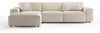 KAWOLA Sofa RANI Ecksofa Cord cremeweiß Recamiere links 71 x 189 x 299 cm Bild 3