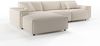 KAWOLA Sofa RANI Ecksofa Cord cremeweiß Recamiere links 71 x 189 x 299 cm Bild 2