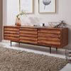 Wohnling HiFi Lowboard WL5. 636 Sheesham Massivholz Landhaus TV Kommode 147 x 50 x 38 cm Bild 4