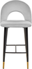 Barstuhl Samtstoff grau 2er Set FALTON Bild 5
