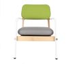 Sessel Billy Stoff, Retro Chic skandinavisch, gepolstert, weiss grau grün, Metallgestell Bild 5