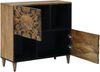 vidaXL Sideboard mit Speicher Braun 80 x 33,5 x 75 cm Massivholz Mango 4018359 Bild 2