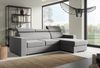 Ecksofa in L-Form NELA, L-förmige Eckcouch mit Schlaffunktion, ausziehbares Sofa, 1 Bettzeugbehälter, verstellbare Kopfstützen, (Kronos 15), 96 x 170 cm Bild 2