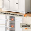 Sideboard aus MDF mit 3 Türen & Schublade, verstellbare Fächer, Weiß Bild 4