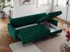 Ecksofa mit Schlaffunktion, Universal Schlafsofa - COLIN, Dunkelgrün, Velours Bild 4