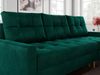 Ecksofa mit Schlaffunktion, Universal Schlafsofa - COLIN, Dunkelgrün, Velours Bild 5