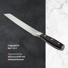 Meisterkoch Brotmesser Messer Küchenmesser | 20 cm Klinge aus rostfreiem deutschen Edelstahl | ergonomischer Micarta-Griff mit Fingerschutz, 3-fach vernietet Bild 3
