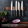 Meisterkoch Brotmesser Messer Küchenmesser | 20 cm Klinge aus rostfreiem deutschen Edelstahl | ergonomischer Micarta-Griff mit Fingerschutz, 3-fach vernietet Bild 5